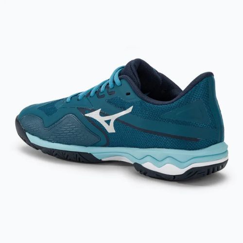 Men's tennis shoes Mizuno Wave Exceed Light 2 AC moroccan blue / white / bluejay