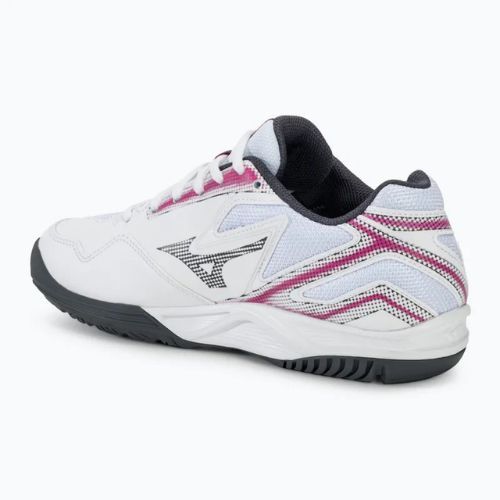 Women's tennis shoes Mizuno Break Shot 4 AC white / pink tetra / turbulence
