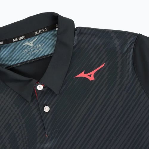 Men's tennis polo shirt Mizuno Charge Shadow Polo black