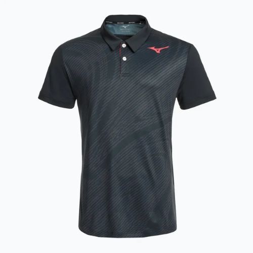 Men's tennis polo shirt Mizuno Charge Shadow Polo black