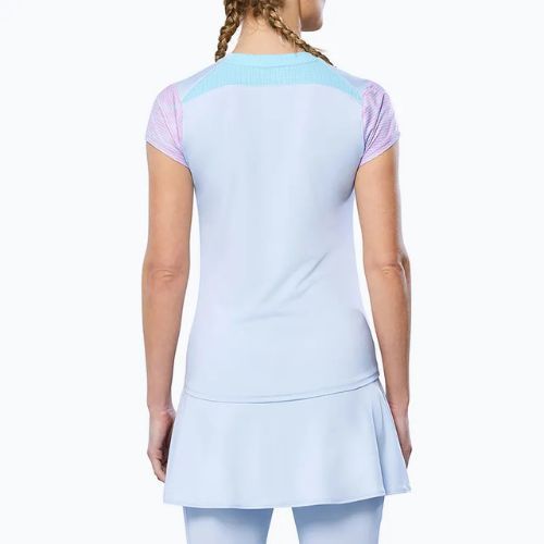 Women's tennis shirt Mizuno Charge Printed Tee halogen blue