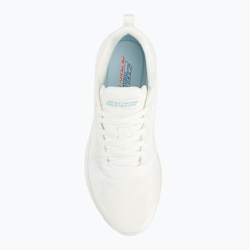 Women's SKECHERS Bobs Squad Chaos Face Off white/white shoes