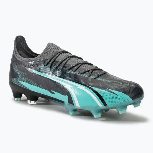 PUMA Ultra Ultimate Rush FG/AG strong gray/puma white/electro aqua football boots