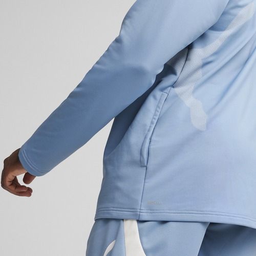 Men's training sweatshirt PUMA Train All Day Big Cat Hoodie zen blue