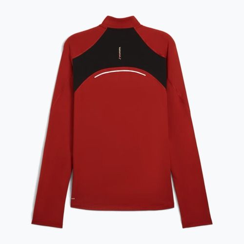 Men's running sweatshirt PUMA Run Cloudspun 1/4 Zip mars red