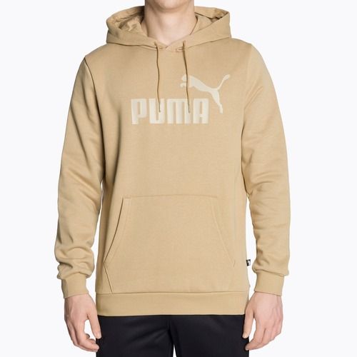 Men's PUMA Essentials Big Logo Hoodie FL prairie tan sweatshirt