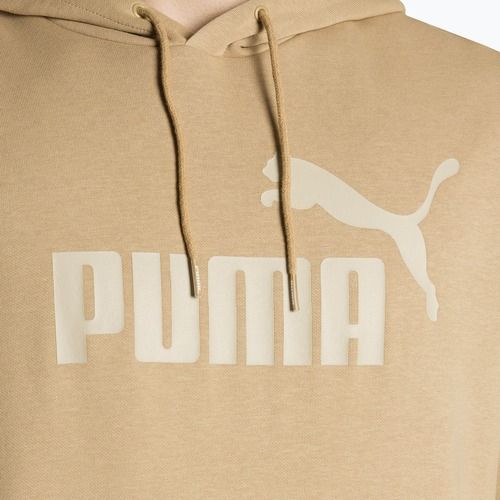 Men's PUMA Essentials Big Logo Hoodie FL prairie tan sweatshirt