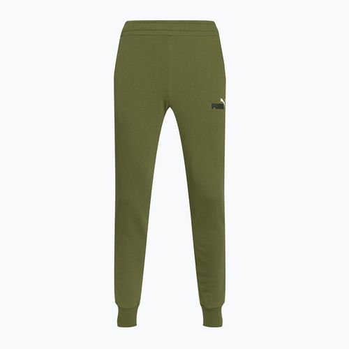 Men's PUMA Essentials+ 2 Col Logo TR trousers olive green