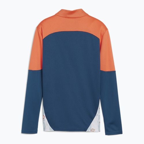 PUMA Neymar JR Creativity 1/4 Zip Top children's football sweatshirt ocean tropic/hot heat