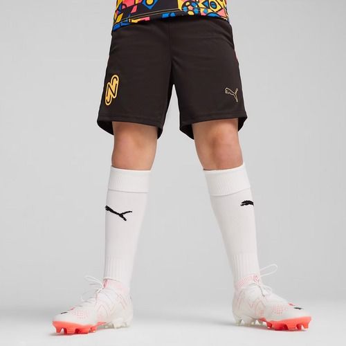 PUMA Neymar Jr children's football shorts puma black/sunset glow