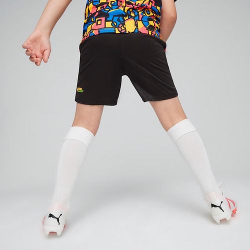 PUMA Neymar Jr children's football shorts puma black/sunset glow