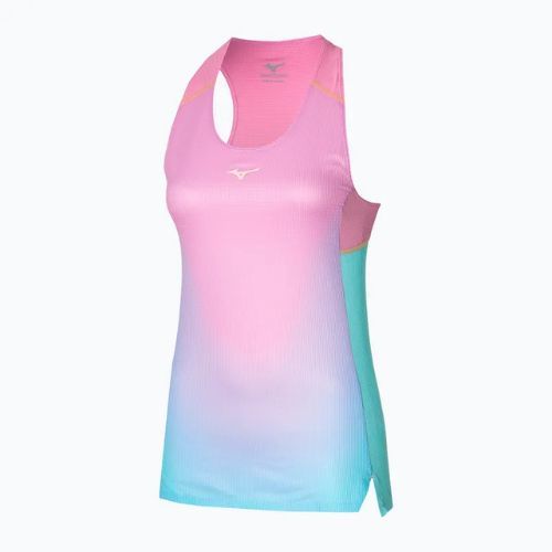 Women's running tank top Mizuno Aero Tank blue glow