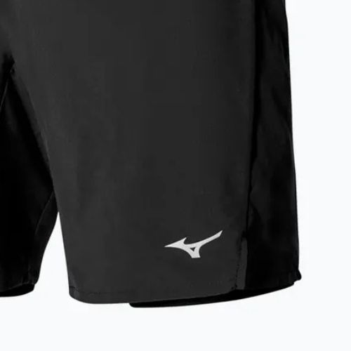 Men's running shorts Mizuno Multi Pocket 2in1 7.5 black