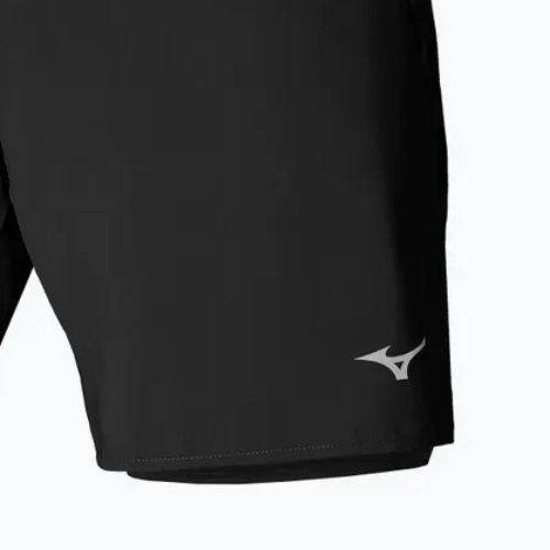Men's running shorts Mizuno Core 7.5 2in1 black