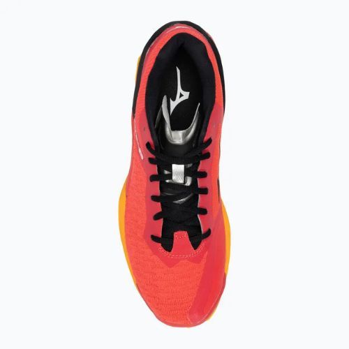 Men's handball shoes Mizuno Wave Stealth Neo radiant red/white/carrot curl