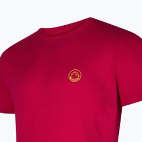 La Sportiva men's Climbing on the Moon fucsia/giallo T-shirt