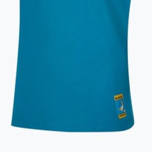 La Sportiva men's Climbing on the Moon turchese/giallo T-shirt