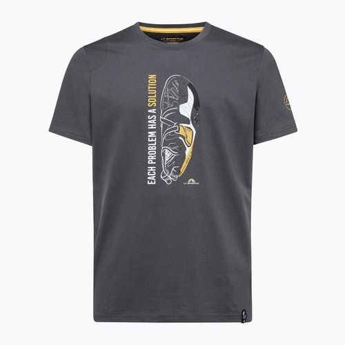 La Sportiva Solution men's T-shirt carbon/yellow