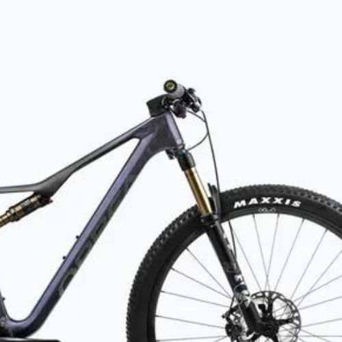 Orbea Oiz M-Pro 2024 tanzanite carbon view/carbon raw mountain bike