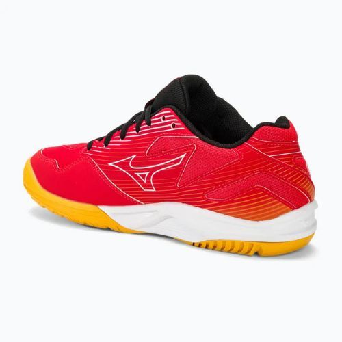 Men's volleyball shoes Mizuno Cyclone Speed 4 radiant red/white/carrot curl