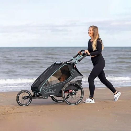 Qeridoo Kidgoo 2 bicycle trailer dark navy/blue