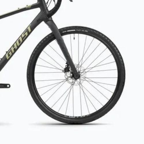GHOST Asket Essential black/light kaki matt gravel bicycle