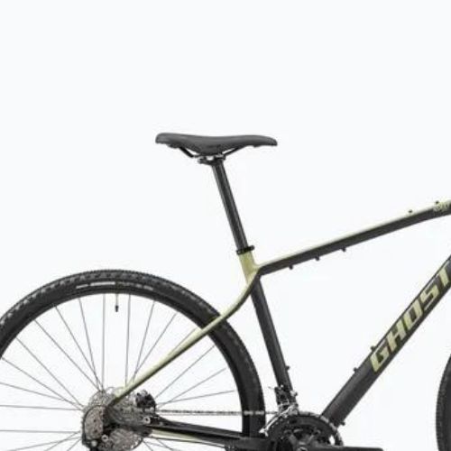 GHOST Asket Essential black/light kaki matt gravel bicycle