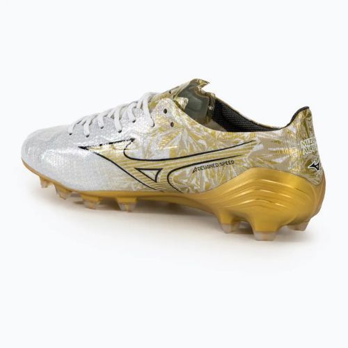 Men's football boots Mizuno Αlpha Japan Md white/ge gold/black