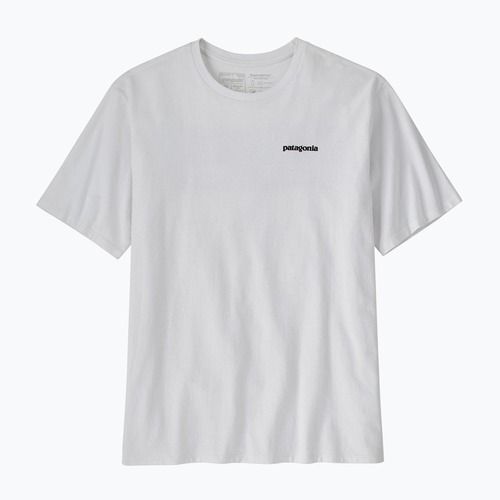 Men's Patagonia P-6 Logo Responsibili-Tee trekking t-shirt white
