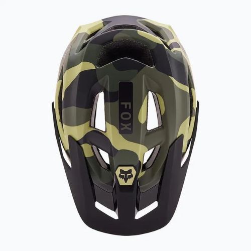 Fox Racing Speedframe Camo green camo bicycle helmet