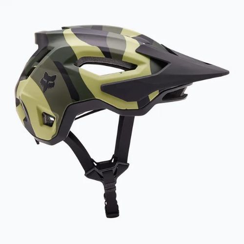 Fox Racing Speedframe Camo green camo bicycle helmet
