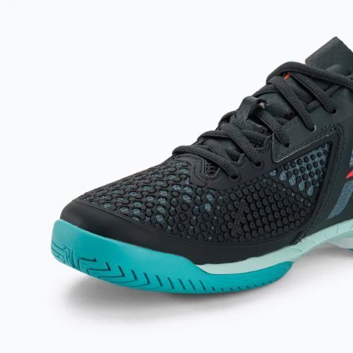 Men's tennis shoes Mizuno Wave Exceed Tour 5 AC collegiate blue/soleil/tanager turquoise