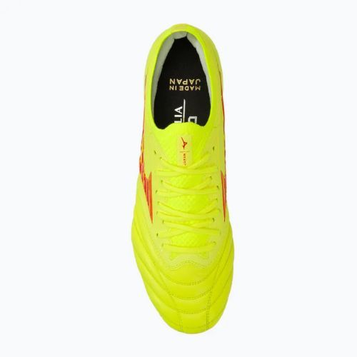 Mizuno Morelia Neo IV Β Japan Mix safety yellow/flery coral 2/safety yellow men's football boots