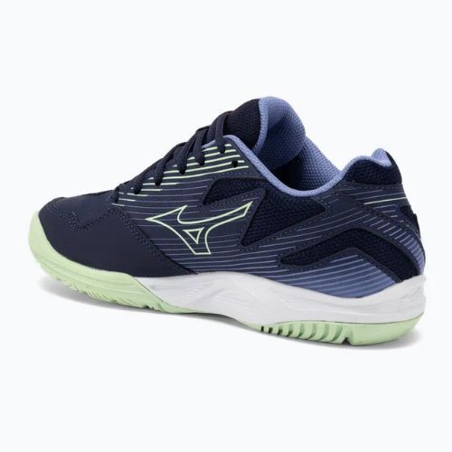Mizuno Cyclone Speed 4 Jr children's volleyball shoes eblue/tech green/lolite