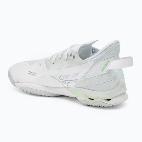 Women's handball shoes Mizuno Wave Mirage 5 white/glacial ridge/patinagreen