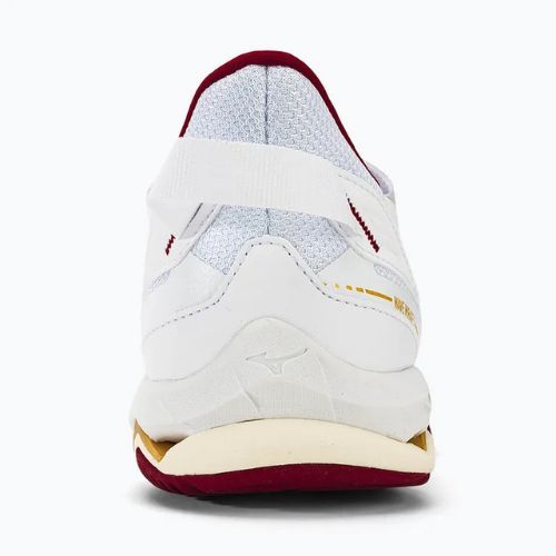 Women's handball shoes Mizuno Wave Mirage 5 white/cabernet/mp gold