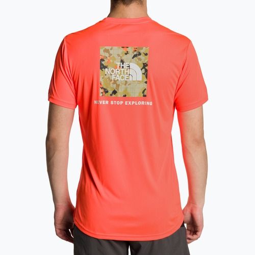 Men's training t-shirt The North Face Reaxion Red Box vivid flame