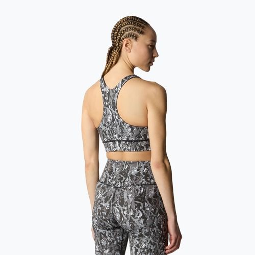 The North Face Flex Reversible asphalt grey abstract fitness bra