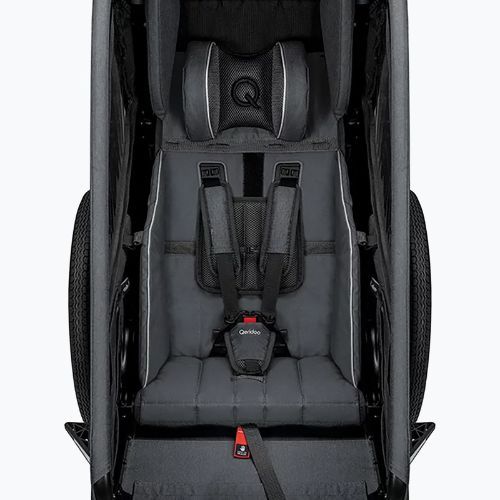 Qeridoo Kidgoo 1 bicycle trailer dark steel grey