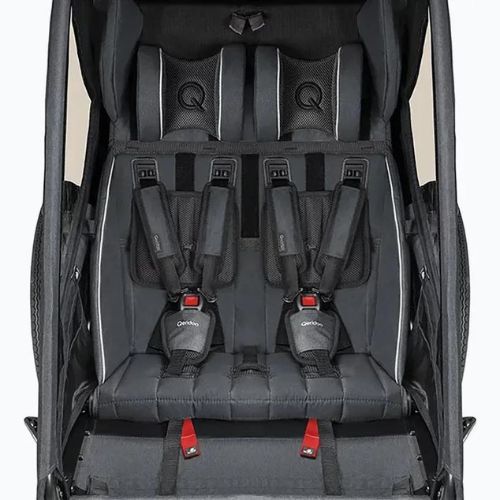 Qeridoo Kidgoo 2 bicycle trailer dark steel grey