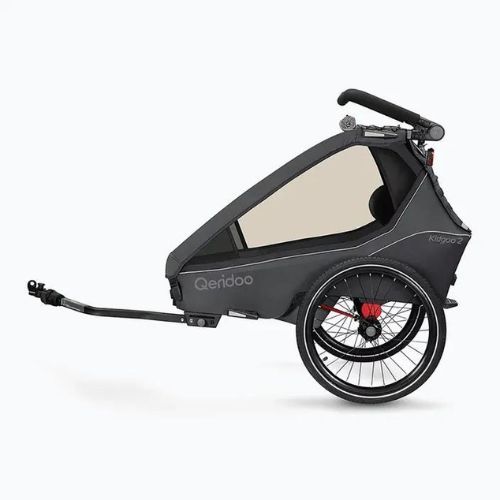Qeridoo Kidgoo 2 bicycle trailer dark steel grey