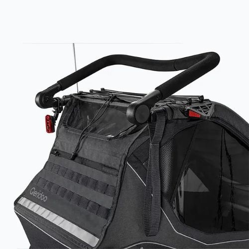 Qeridoo Kidgoo 2 bicycle trailer dark steel grey