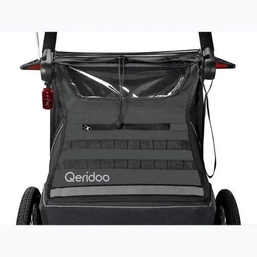 Qeridoo Kidgoo 2 bicycle trailer dark steel grey