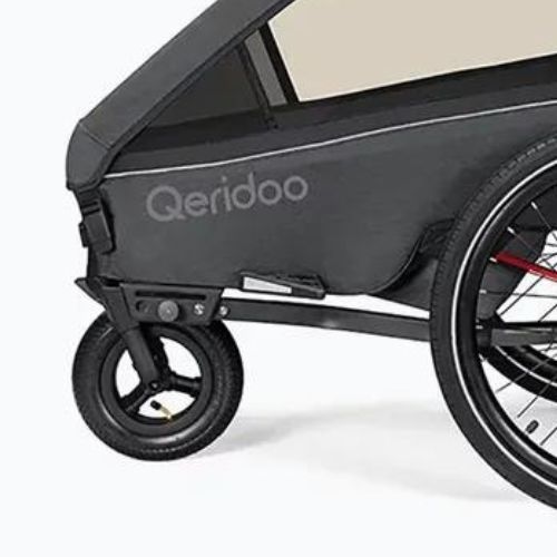 Qeridoo Kidgoo 2 bicycle trailer dark steel grey