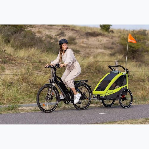 Qeridoo bicycle trailer Sportrex 1 new lime green