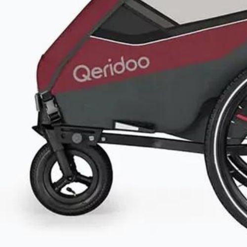 Qeridoo Sportrex 2 bicycle trailer cayenne red
