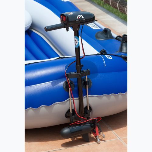 Aqua Marina Wildriver blue 3-person pontoon with motor