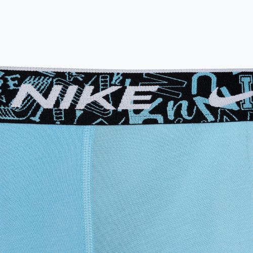 Men's Nike Everyday Cotton Stretch Trunk boxer shorts 3 pairs red/aquarius blue/stadium green