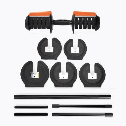 Dumbbell/ barbell 2-in-1 TREXO TRX-ABD40 1-40 kg black/orange