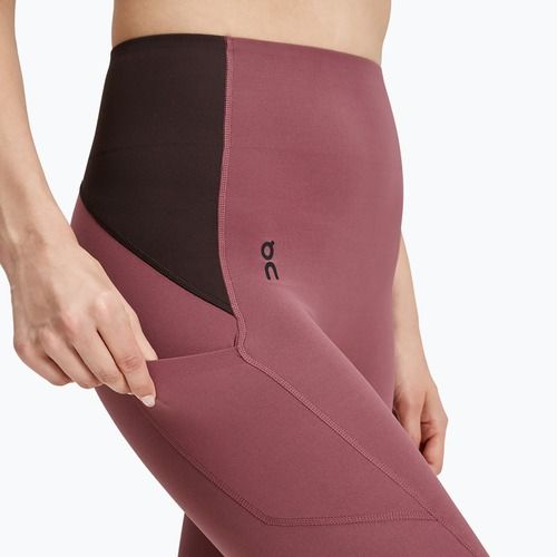 Women's On Movement 3/4 cherry/ox leggings